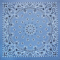 Standard Imported Chambray Blue Paisley Bandanna